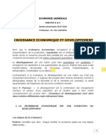 La Croissance Économique - DSECG3 PDF