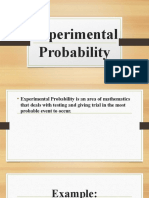 Experimental Probability