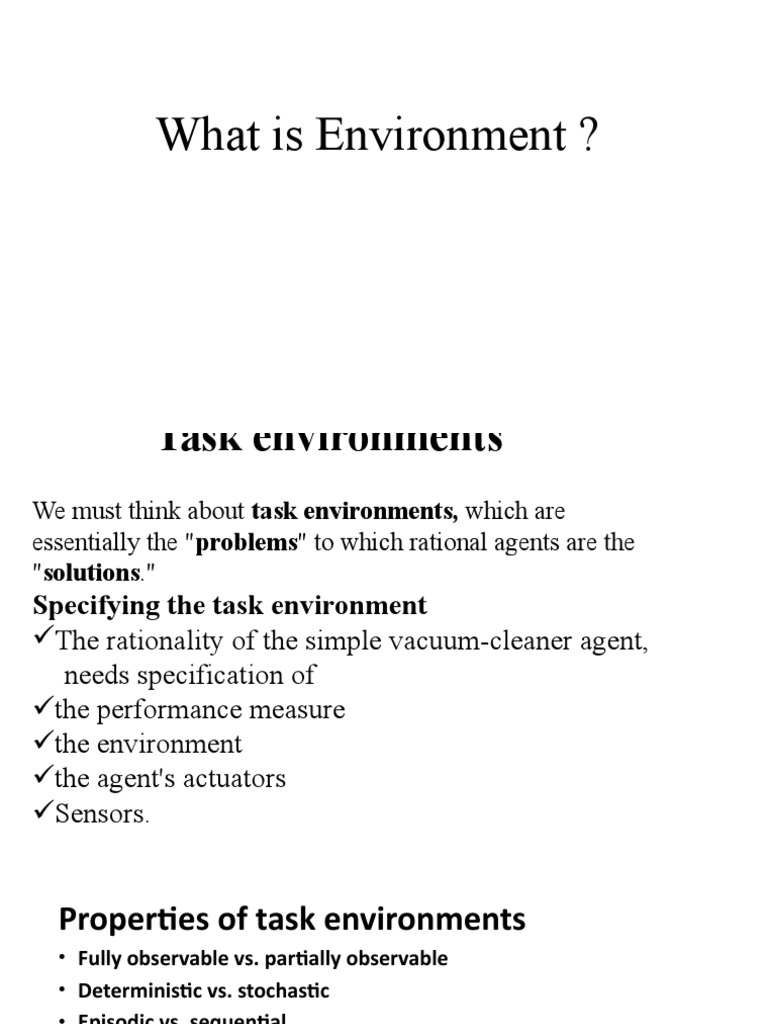 What Is Environment ? PDF Discrete Time And Continuous Time