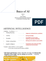 Baics of AI: by Prof S R Sakhare Electronics and Telecommunication Department A G Patil Institute of Technology, Solapur