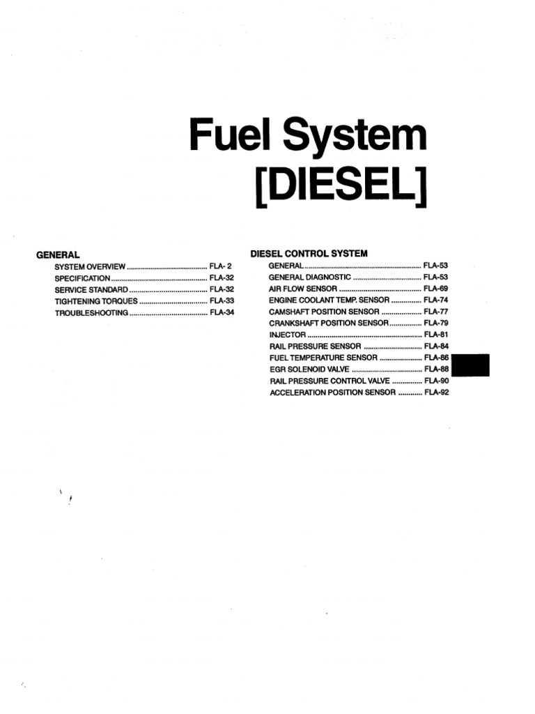 Fuel System (Diesel) | PDF