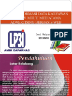 SISTEM INFORMASI DATA KARYAWAN CV MULTI MEDIATAMA