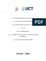 La Constitución Del Estado y El Analisis Economico Del Derecho