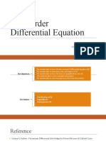 First Order Differential Equation: Meiva Marthaulina