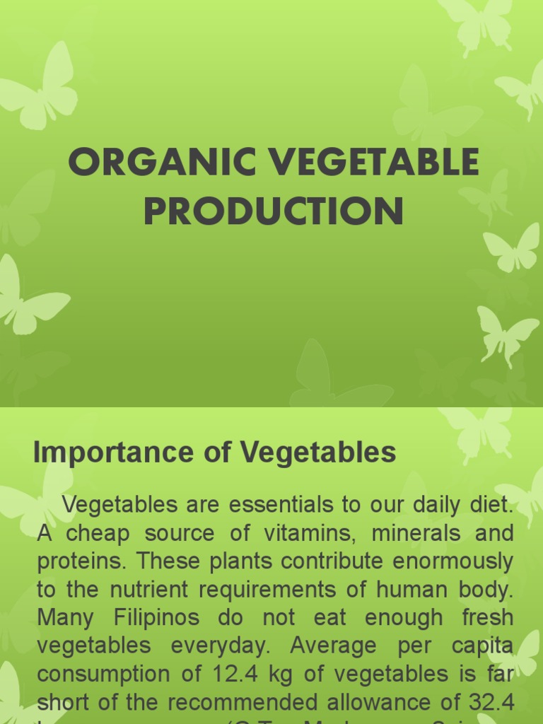 ORGANIC Vegetables1 | PDF | Crop Rotation | Organic Farming