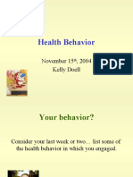 Health Behavior Presentation K Doell