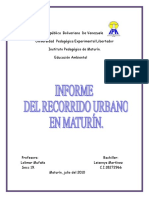 Recorrido Urbano Maturín