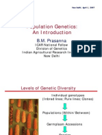 Population Genetics: An Introduction: B.M. Prasanna