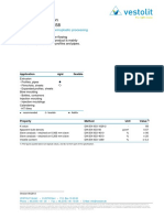 Vestolit Product Information S 6858: Polyvinyl Chloride For Thermoplastic Processing