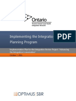 Implementing The Integration Planning Program