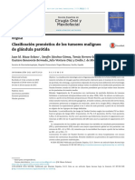 Cirugía Oral y Maxilofacial: Clasificación Pronóstica de Los Tumores Malignos de Glándula Parótida