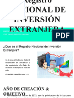 Registro NACIONAL DE INVERSIÓN EXTRANJERA