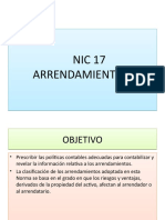 NIC 17 ARRENDAMIENTO