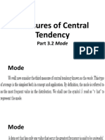 Measures of Central Tendency: Part 3.2 Mode