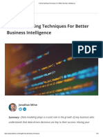 6 Data Modeling Techniques For Better Business Intelligence