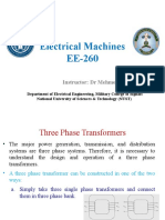 Electrical Machines EE-260: Instructor: DR Mehmood Alam