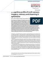 Dawes,A., Keogh,R. Andrillon, T. y Pearson,J. (2020) A cognitive profile of multi-sensory imagery, memory and dreaming in aphantasia.pdf