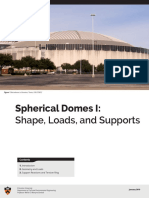 Spherical Domes I: Shape, Loads, and Supports: 2. Geometry and Loads 3. Support Reactions and Tension Ring