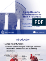 Lung Sounds: An Assessment of The Patient in Respiratory Distress