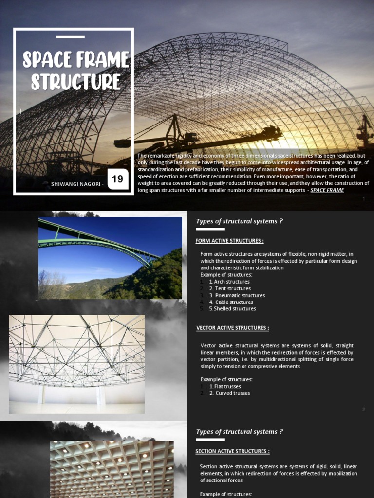 Overview of Space Frame Structures | PDF | Truss | Economic Sectors