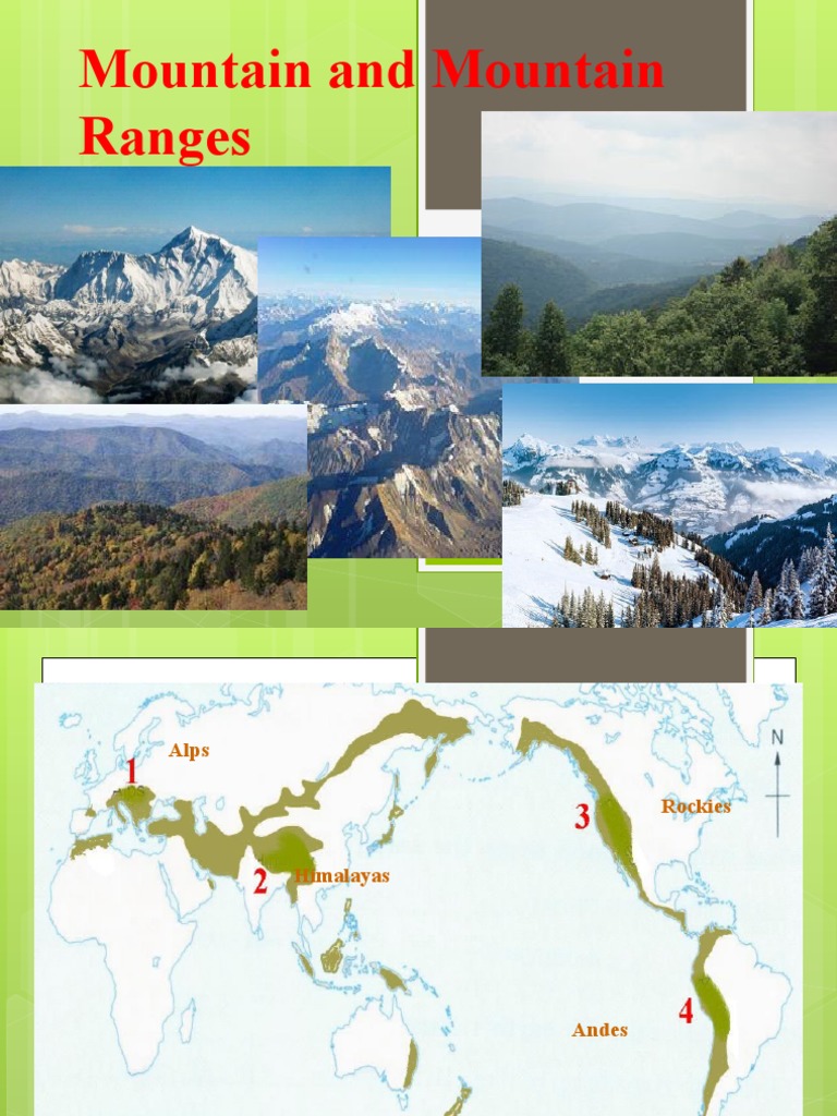 Mountain and Mountain Ranges | PDF | Andes | Mountains