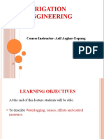 Irrigation Engineering: Waterlogging Causes, Effects and Control Measures