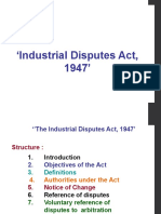 Industrial Disputes Act, 1947 Updated