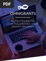 Omnigrants: Revolutionise The Way You Manage Your Grants Program