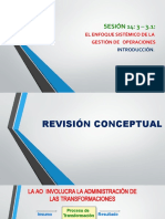 SESIÓN 14 El Enfoque Sistémico de La Gestión de Operaciones 3.1 Introducción