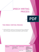 The Speech Writing Process: 11-HUMSS Reported By:Czerina Jane Bandes