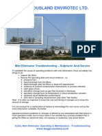 Bce - H2so4 Filter Guide - Mist Eliminator Troubleshooting