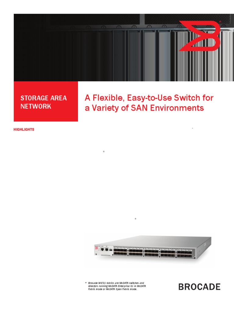 Brocade 5100 Switch: A Flexible, Easy-to-Use Switch For A Variety of ...