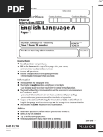 June 2013 QP - Paper 1 Edexcel English Language (A) IGCSE