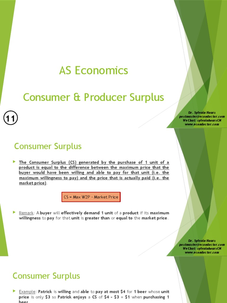 AS Economics - 11 - The Price System and The Micro Economy (Consumer ...