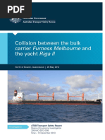 Insert Document Title: Collision Between The Bulk Carrier Furness Melbourne and The Yacht Riga II