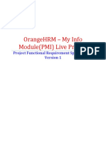 OrangeHRM FRS Sample