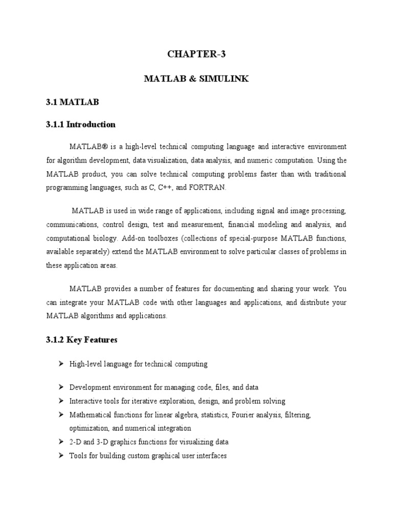 Chapter-3: 3.1 Matlab | PDF | Matlab | Simulation