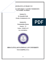 Delhi Laws Act Case and Its Impact-A Growth of Administrative Law in India: An Analysis