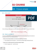 B2 Course: Unit 29 - Future Simple