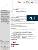 KRITIKA PANWAR - 8TH SEM PDP Resume PDF