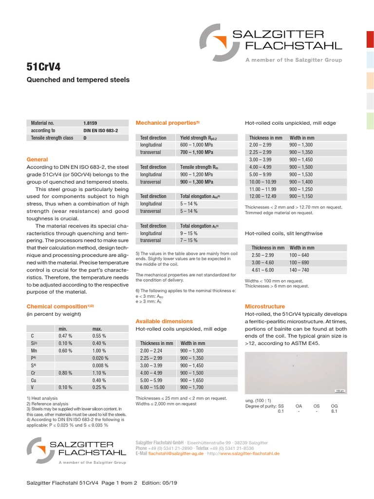 Quenched and Tempered Steels: Mechanical Properties | PDF | Strength Of ...