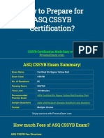 How To Prepare For Asq Cssyb Certification?