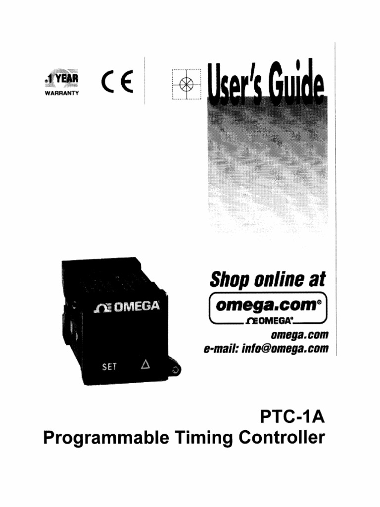 PTC Timer Manual M2488 | PDF