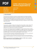Unit 107: CCNA LAN Switching and Wireless (Exploration 3)