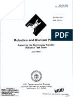 Robotics and Nuclear Power: The Technology Transfer Robotics Task Team