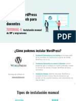 Tutorial 4. Instalación Manual de WP y Migraciones.