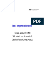 Tools For Penetration Tests: Carlo U. Nicola, HT FHNW With Extracts From Documents Of: Google Wireshark Nmap Nessus