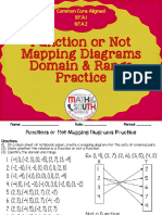 Function or Not Mapping Diagrams Domain & Range Practice: Common Core Aligned 8.F.A.1 8.F.A.2