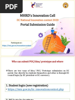 MHRD's Innovation Cell: Portal Submission Guide