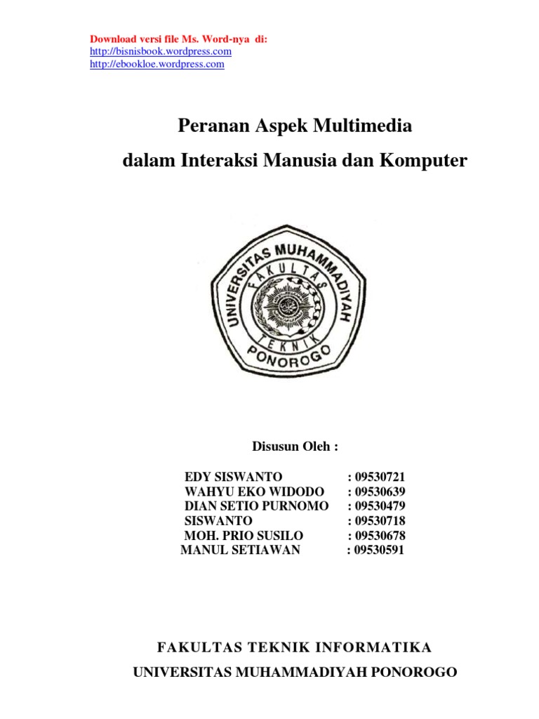Makalah Multimedia Makalah Multimedia